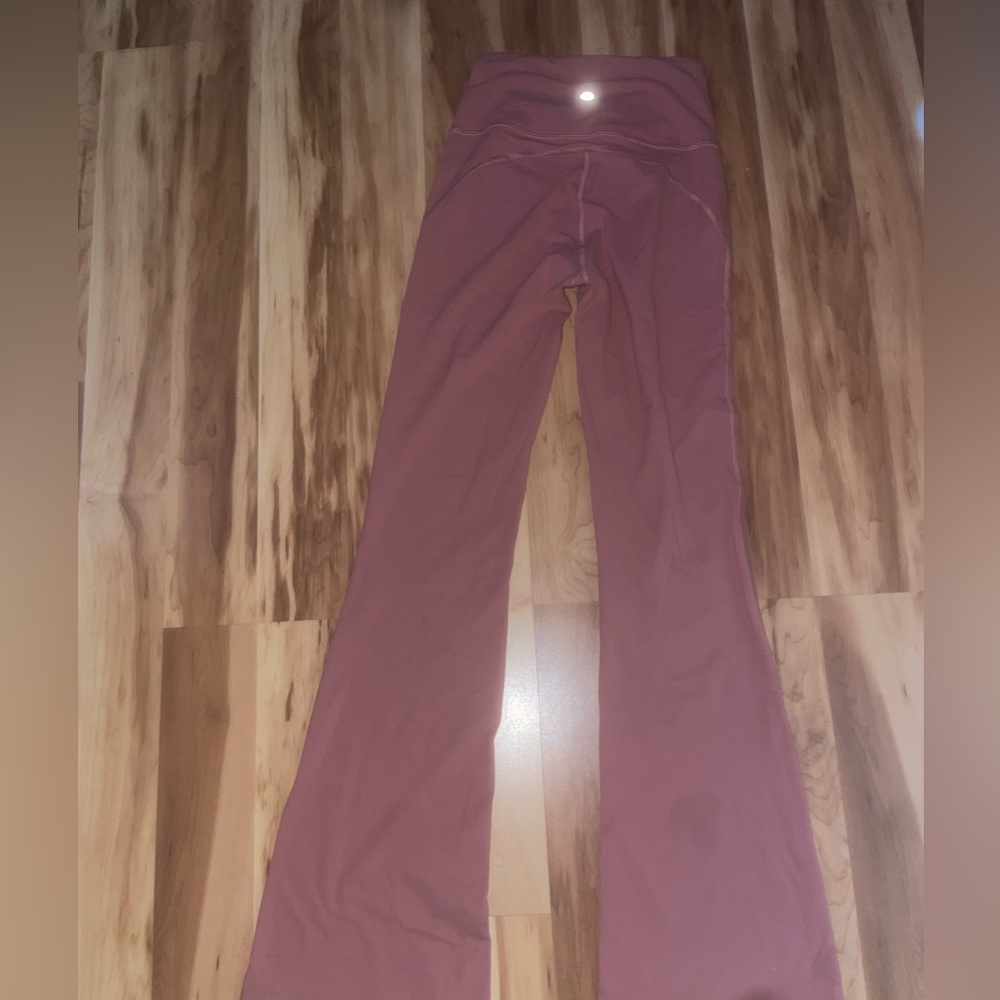 Lulu lemon flared align leggings size 4 dusty rose never worn